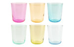 VASO VIDRIO COLOR PACK 6 UDS