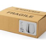 VASO VIDRIO DECORADO INK LINIA NEGRA