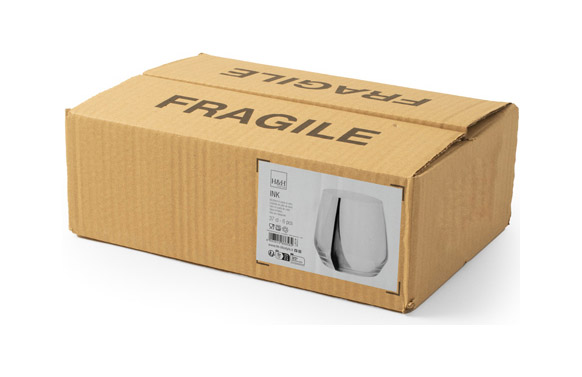 126_690f109538dc7 VASO VIDRIO DECORADO INK LINIA NEGRA - Imagen 1