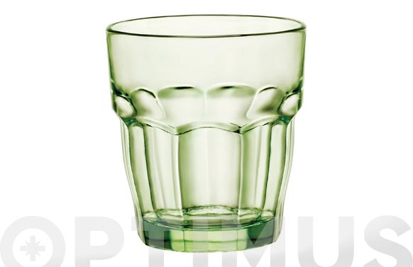 126_690f10b61ed16 VASO VIDRIO ROCKBAR VERDE - Imagen 1