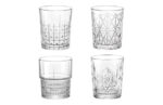 VASOS TALLADOS BARTENDER SET 4 UDS