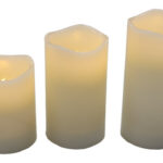 VELAS DOLO 20 LM LUZ CALIDA Y EFECTO LLAMA PACK DE 3