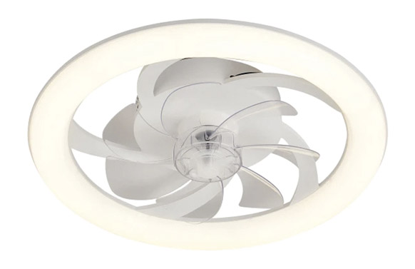 126_690f1168f3fee VENTILADOR DE TECHO CON PLAFON TURBO AIR BLANCO - Imagen 1