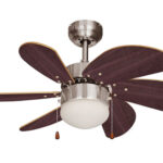 VENTILADOR DE TECHO MODELO ARAL WENGUE/NIQUEL SATI