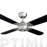 VENTILADOR DE TECHO MODELO BALEAR NEGRO/CROMADO 50