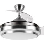 VENTILADOR DE TECHO PALAS RETRACTIL ACERO