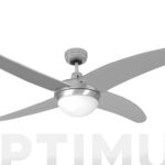 VENTILADOR TECHO Ø132CM LUZ Y MANDO CROMO