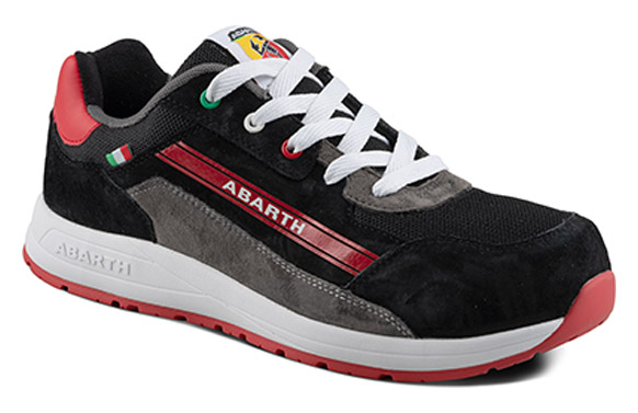 126_690f13a1e1888 ZAPATO SEGURIDAD S3 ABARTH 595 NEGRO / ROJO - Imagen 1