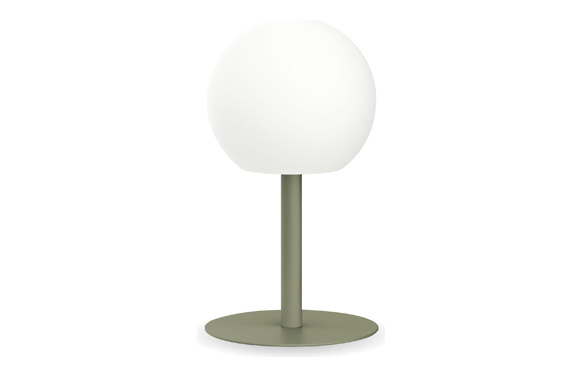 126_69171457d3636 LAMPARA SOBREMESA BOLA KHAKI ACERO 400L XANLITE - Imagen 1