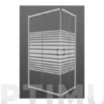 MAMPARA PARA BAÑERA VIDRIO BLANCA