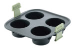 MOLDE MUFFINS SILICONA 4 CAVIDADES