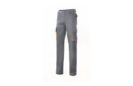 PANTALON POLIESTER / ALGODON 200 GR TOTAL MATCH GRIS / NARANJA - Imagen 3