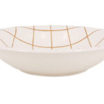 PLATO HONDO CUADROS AMARILLO