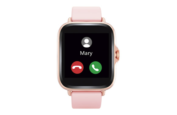 126_69171639efada RELOJ INTELIGENTE DENVER CON RESPUESTA DE LLAMADAS ROSA - Imagen 1