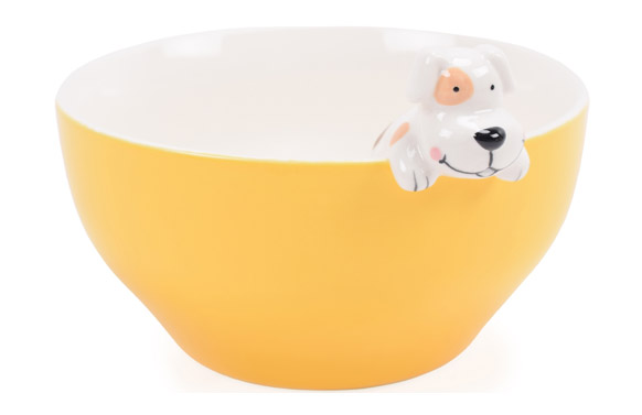 126_691f189c332b8 BOL CERAMICA PERRO AMARILLO - Imagen 1