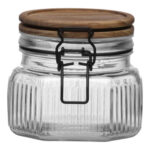 BOTE CRISTAL TAPA ACACIA