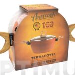 CAZUELA ALTA CON TAPA ALUMINIO FORJADO TERRACOTTA